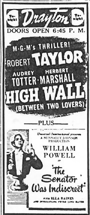 Drayton Theatre - Old Ad (newer photo)